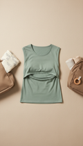 Breathable cotton nursing top