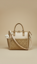Vegan leather diaper tote