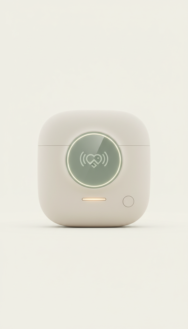 Tech-enabled pacifier case